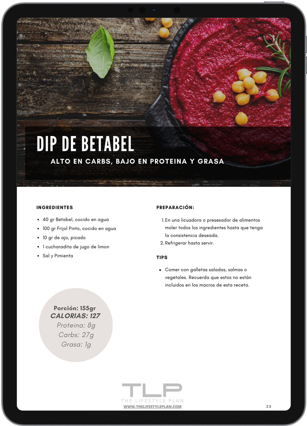 RECETARIO V1.0 - 28 RECETAS CON MACROS TLP